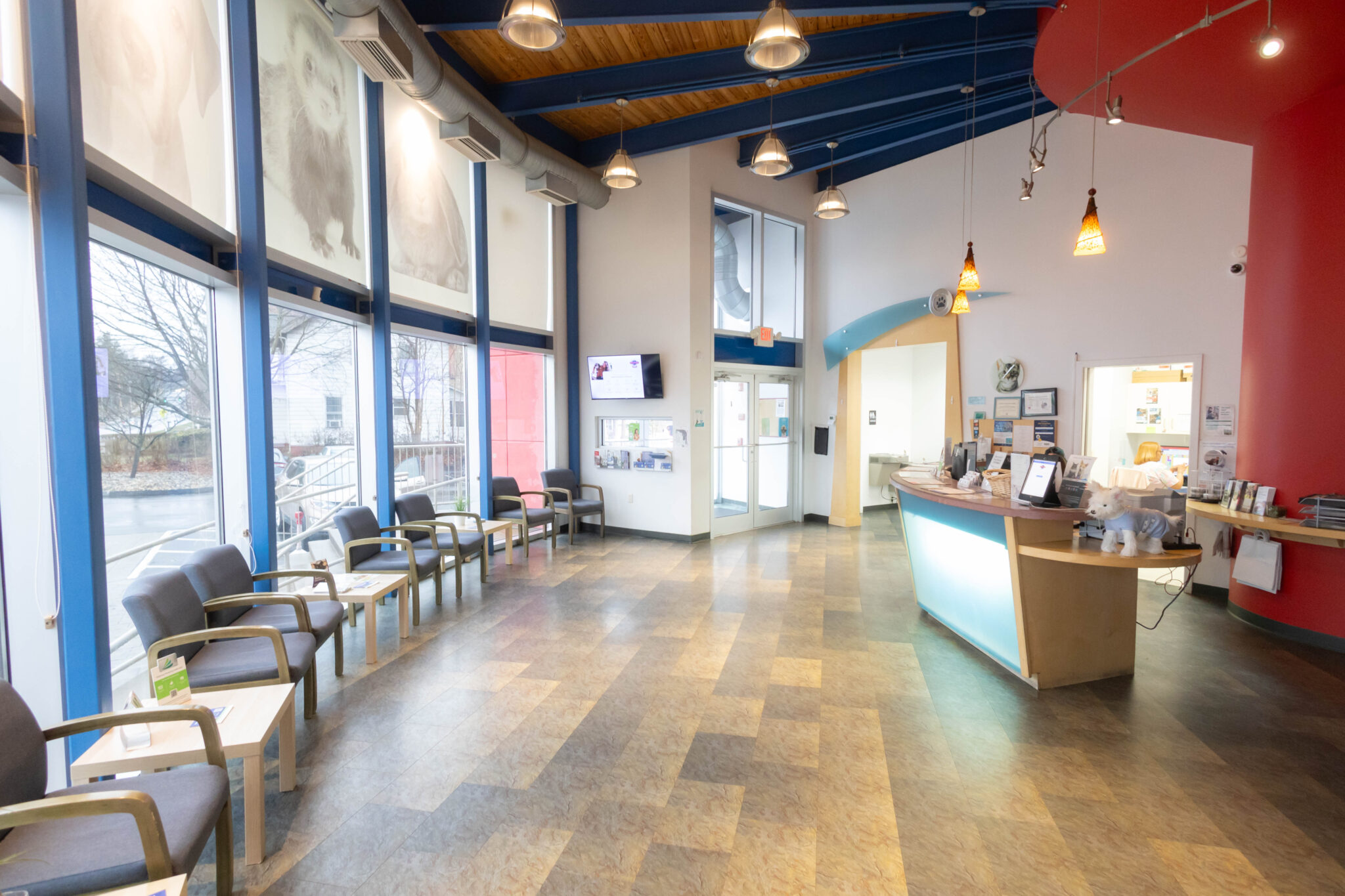 Inside view of Yalesville front desks